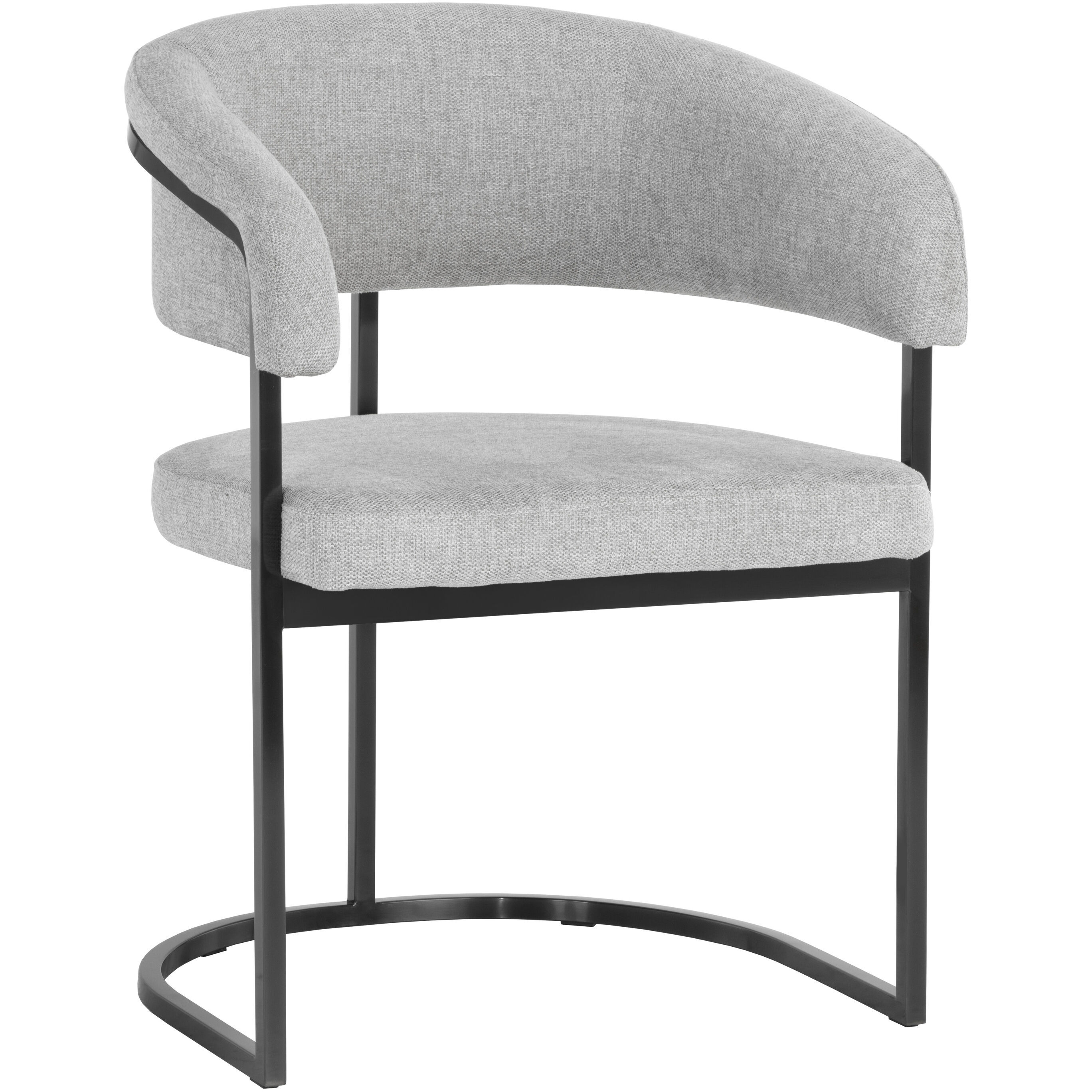Marris Gunmetal / Belfast Heather Grey Dining Armchair